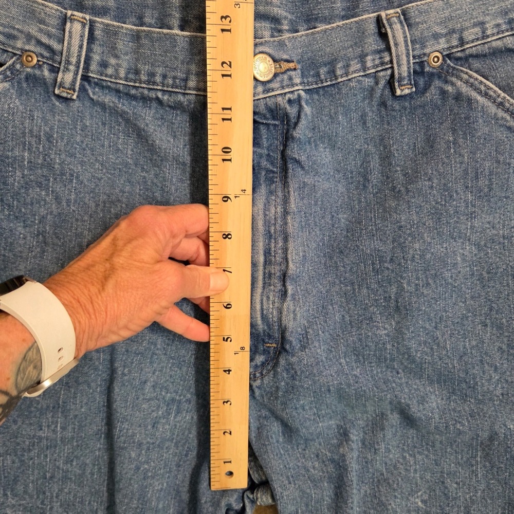Wrangler Hero Mens Carpenter Jeans Medium Wash Denim Blue 38x30 - Picture 4 of 11